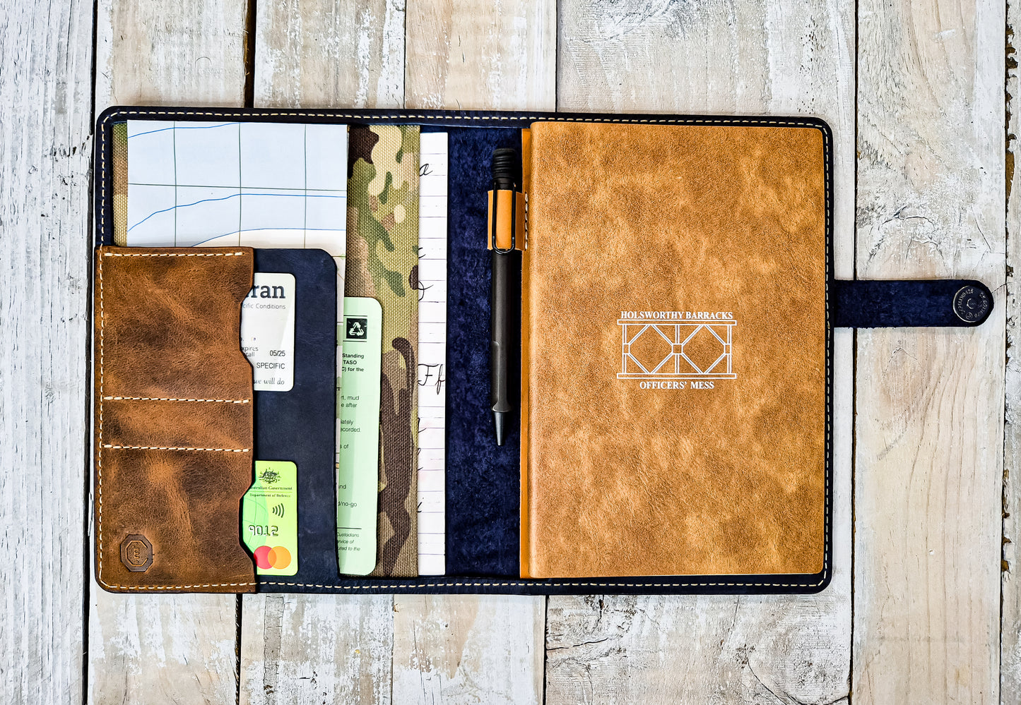 Moleskine Large Leather Notebook Cover - Australia -Paratus Leather Co