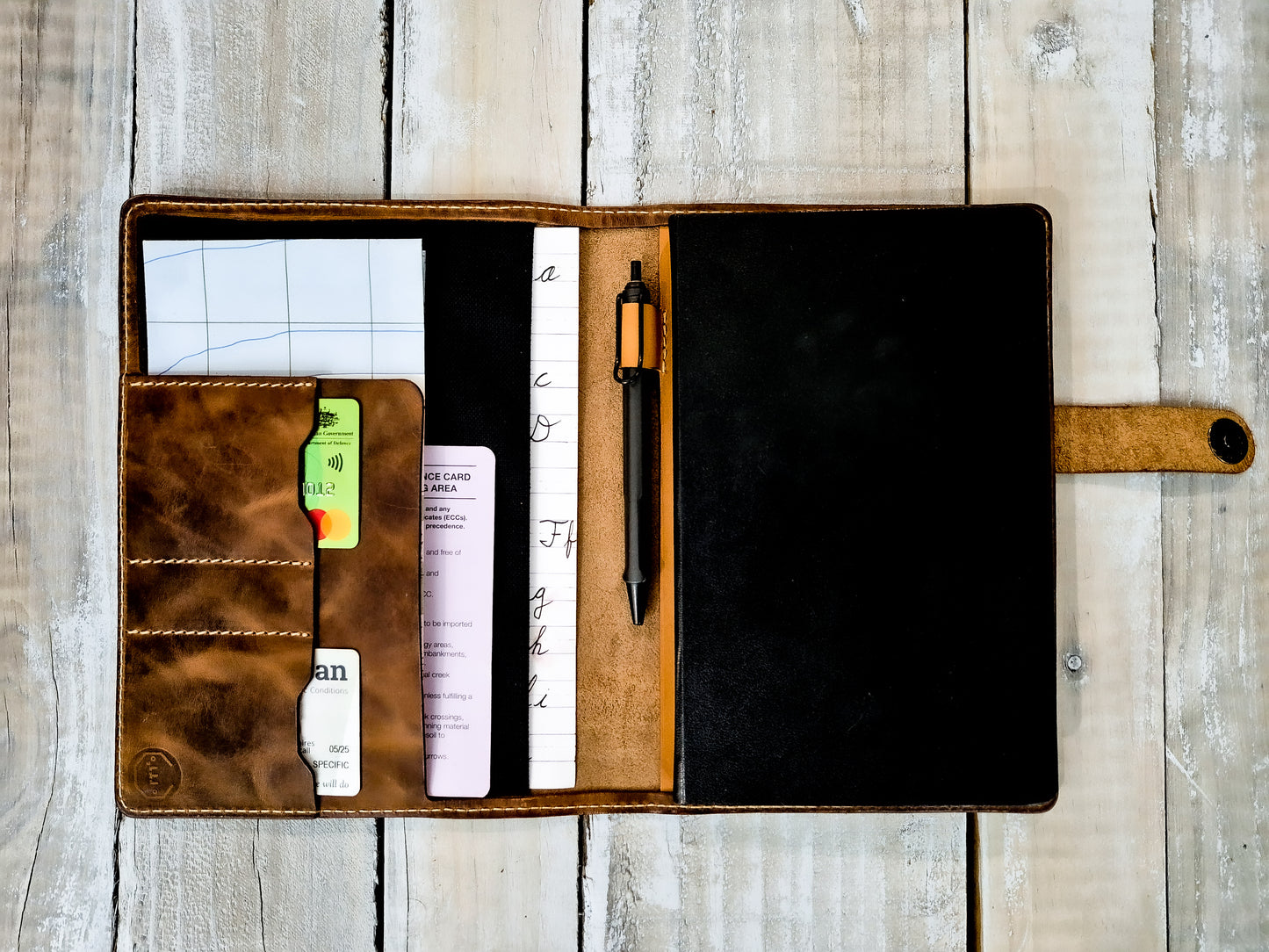 Moleskine Large Leather Notebook Cover - Australia -Paratus Leather Co