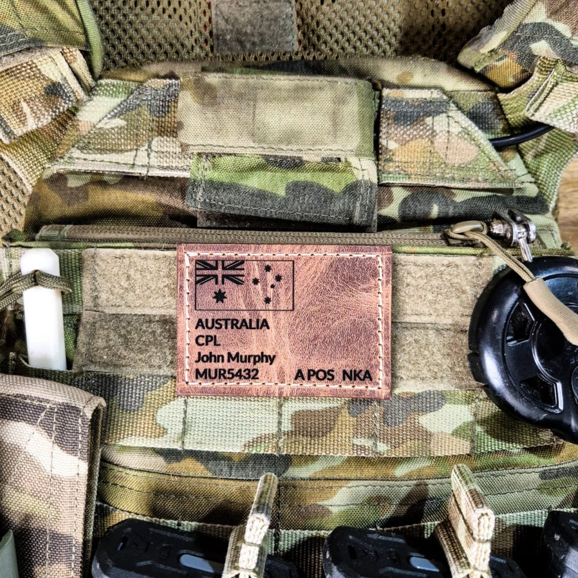 Leather Gear Patch Enhanced. Paratus Leather Co