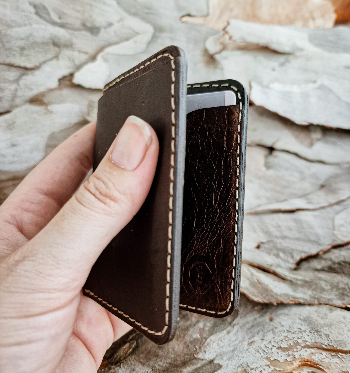Billfold Wallet: Brown Pull-up