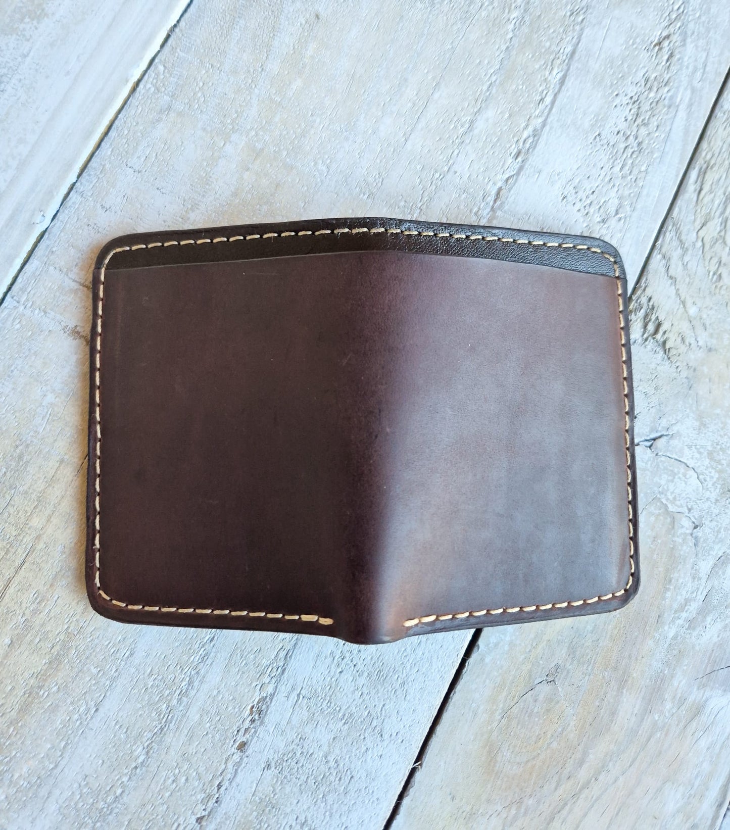 Billfold Wallet: Brown Pull-up