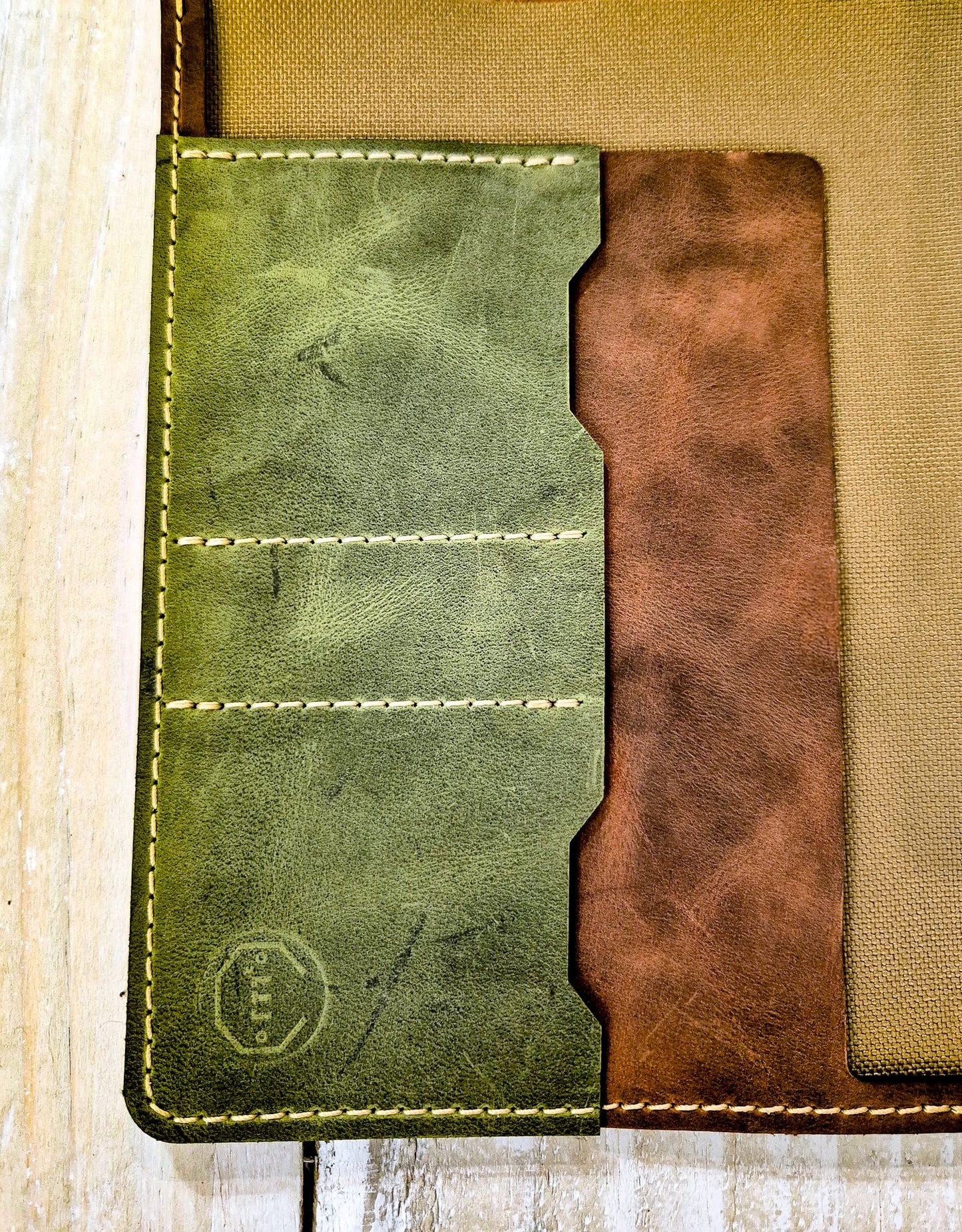 The Holsworthy: Olive Outer: Moleskine Lrg Notebook Cover