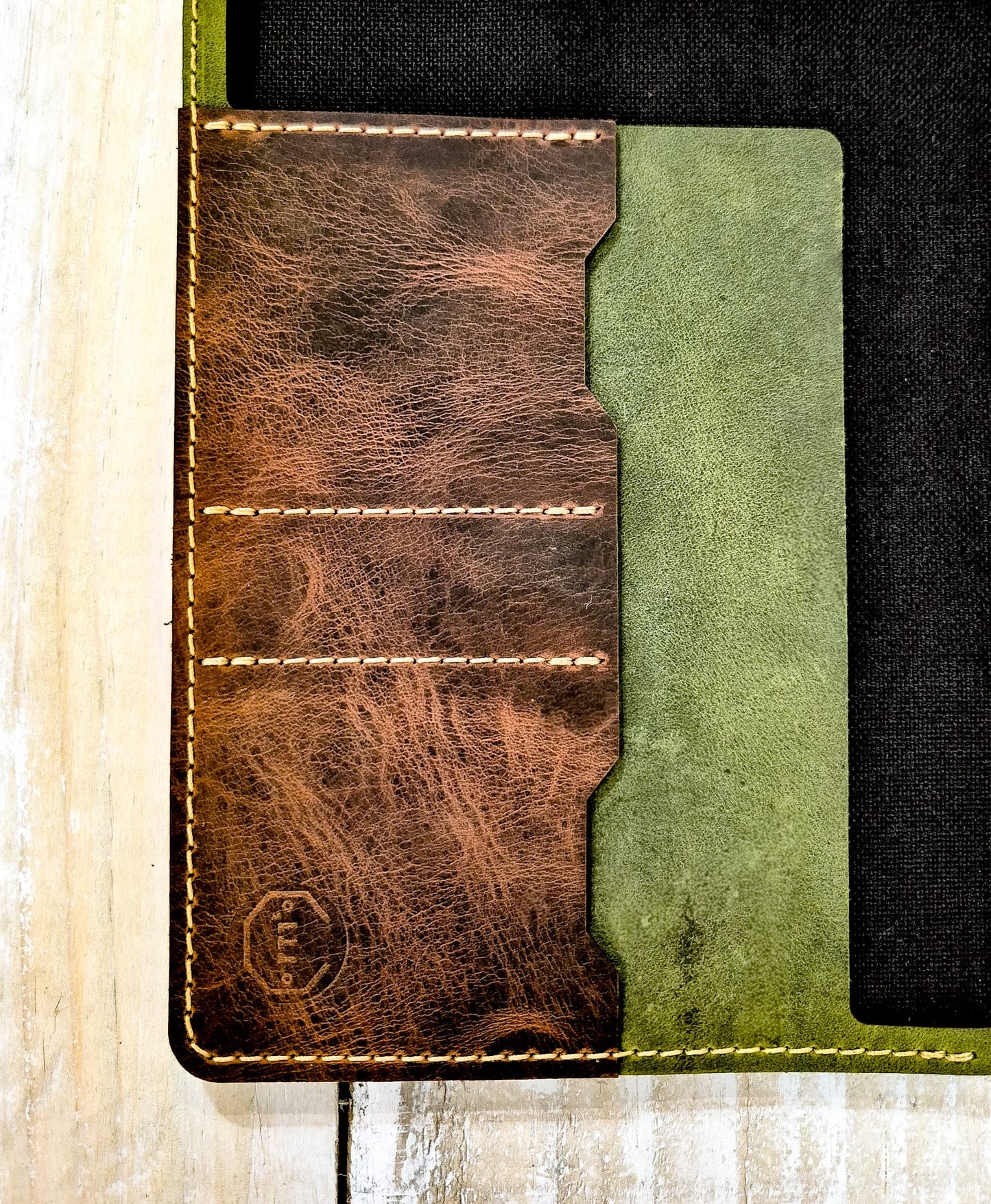 The Amberley: Olive Outer: A5 Notebook Cover