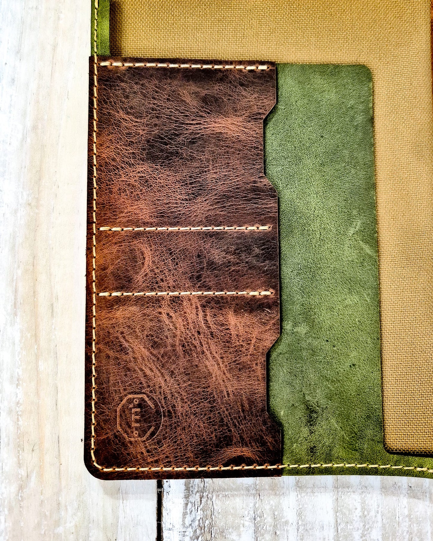 The Holsworthy: Olive Outer: Moleskine Lrg Notebook Cover