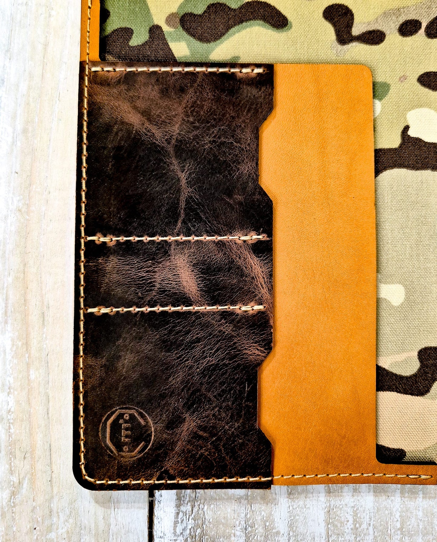 The Holsworthy: Saddle Tan Outer: Moleskine Lrg Notebook Cover