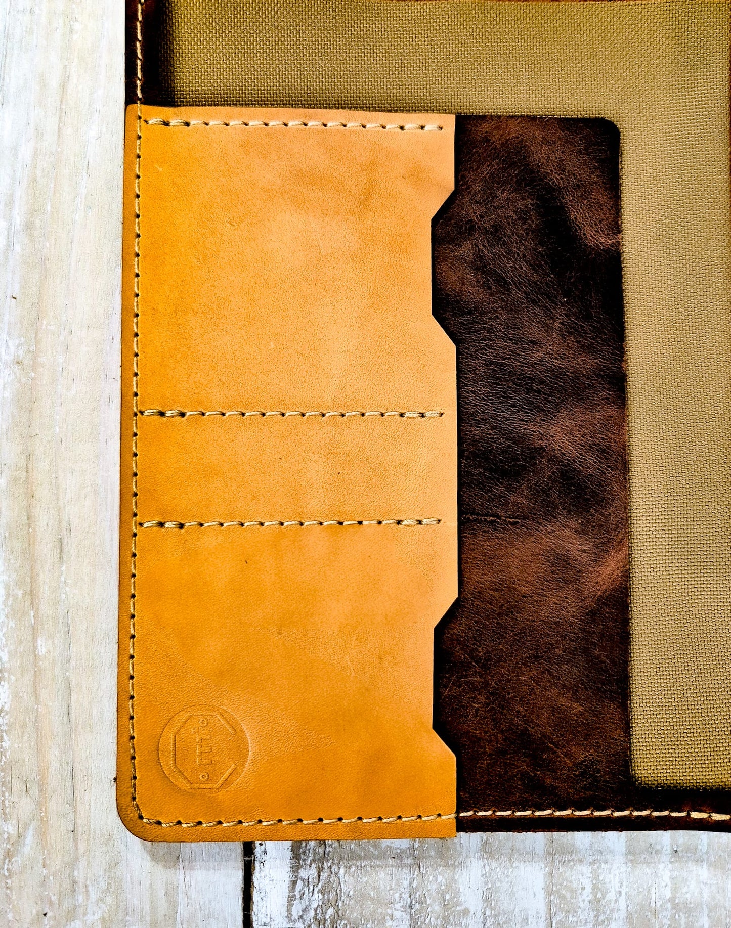 The Amberley: Saddle Tan Outer: A5 Notebook Cover