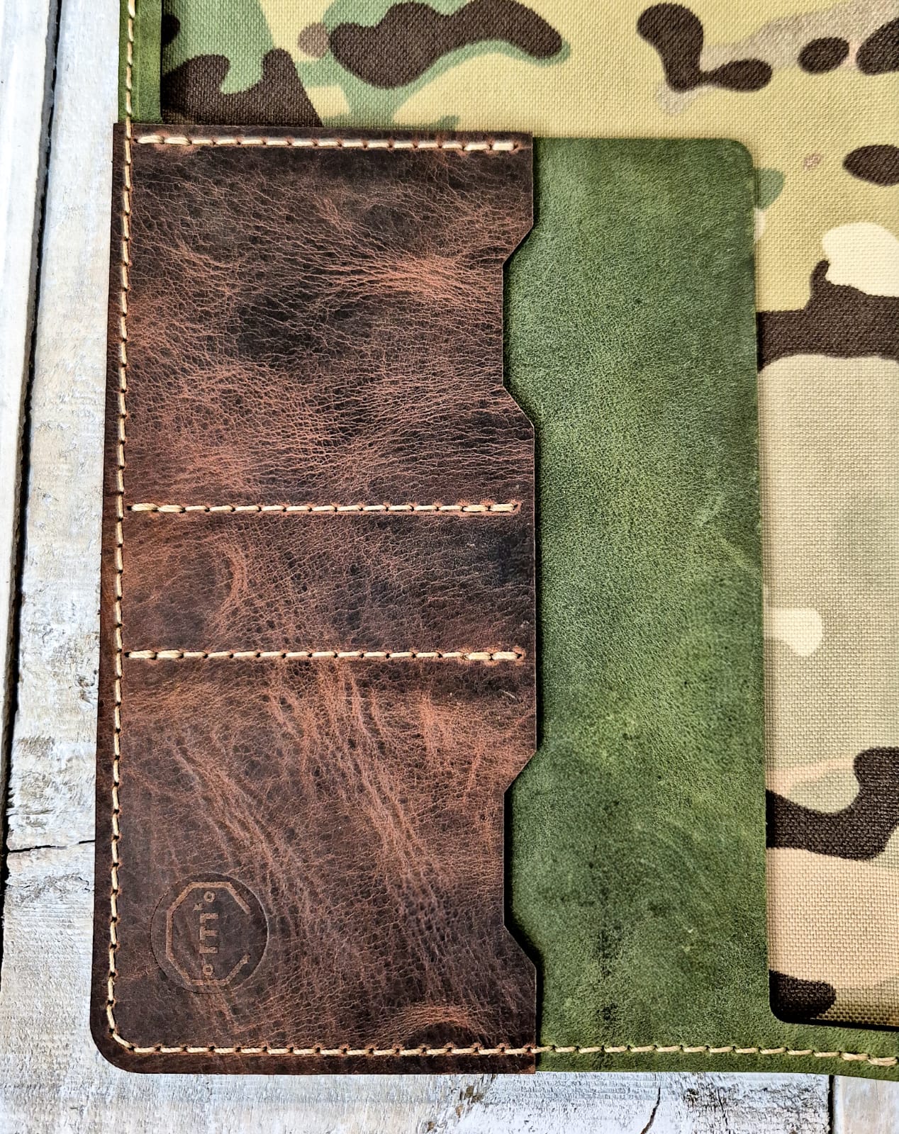 The Holsworthy: Olive Outer: Moleskine Lrg Notebook Cover