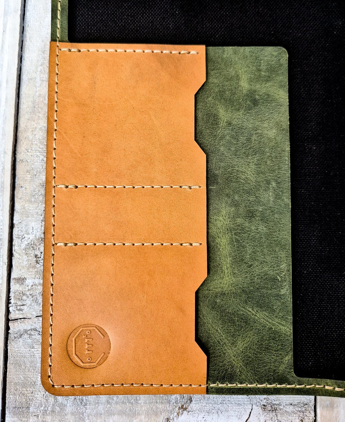 The Holsworthy: Saddle Tan Outer: Moleskine Lrg Notebook Cover