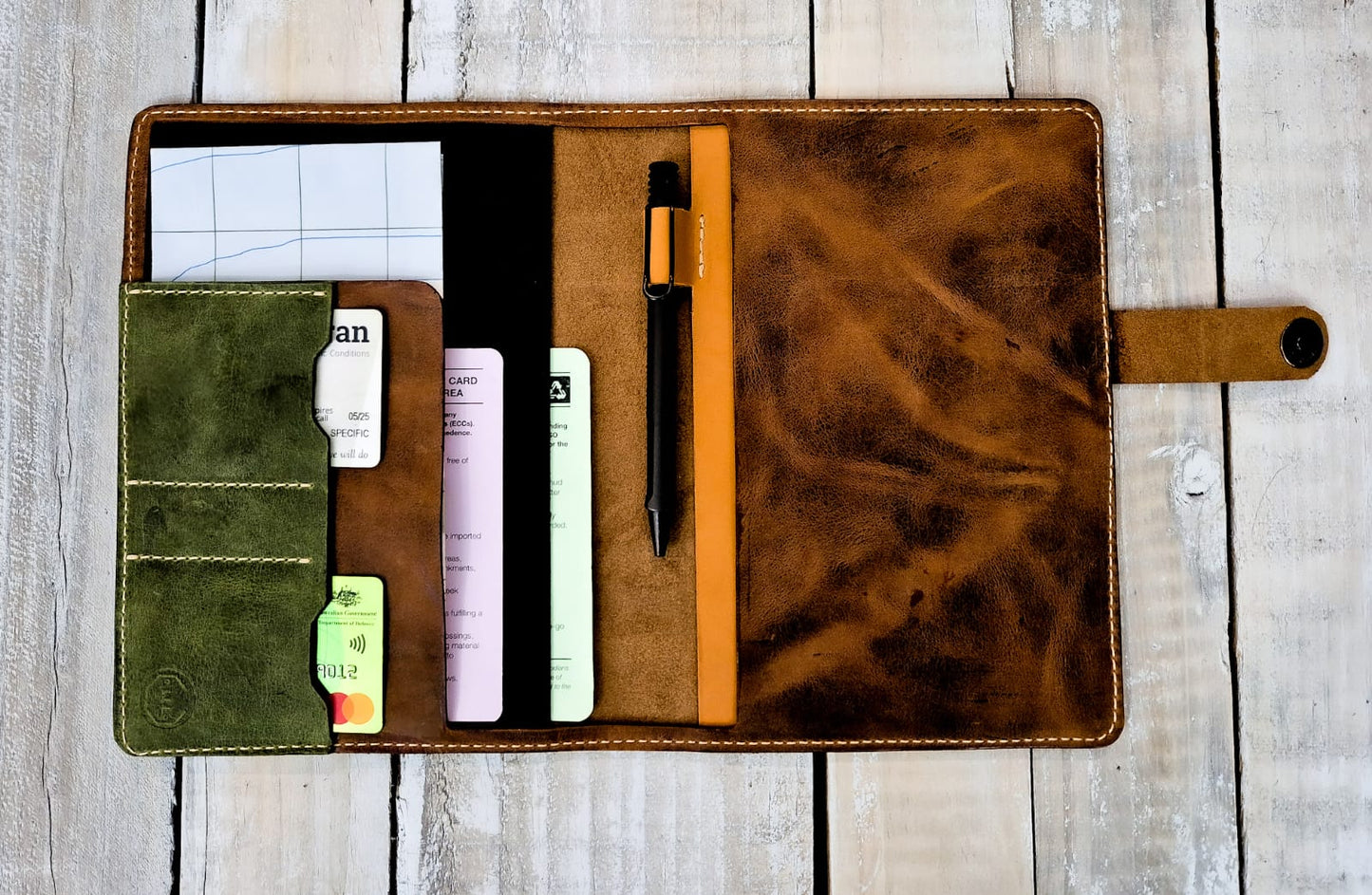 Moleskine Large Leather Notebook Cover - Australia -Paratus Leather Co