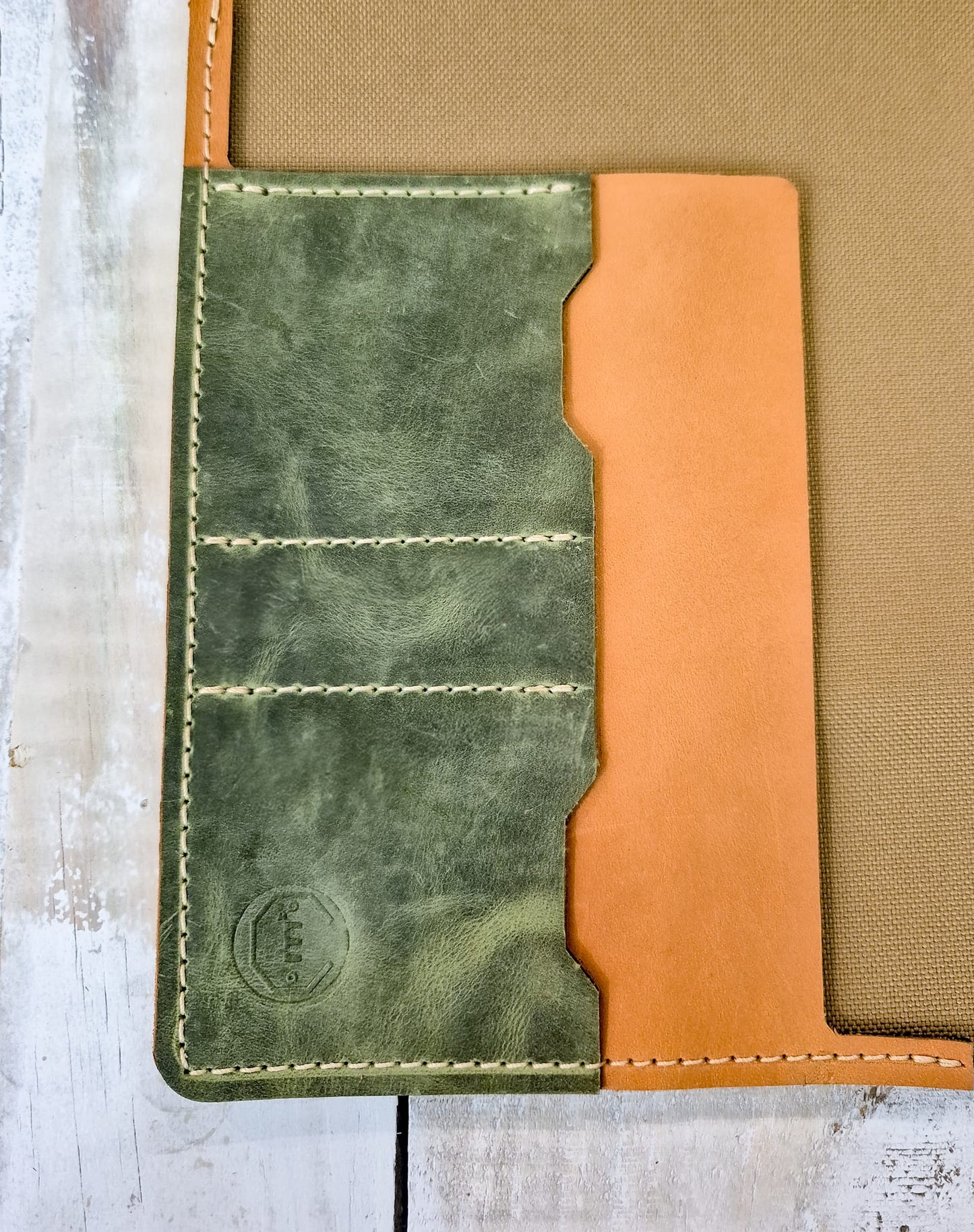 The Holsworthy: Saddle Tan Outer: Moleskine Lrg Notebook Cover