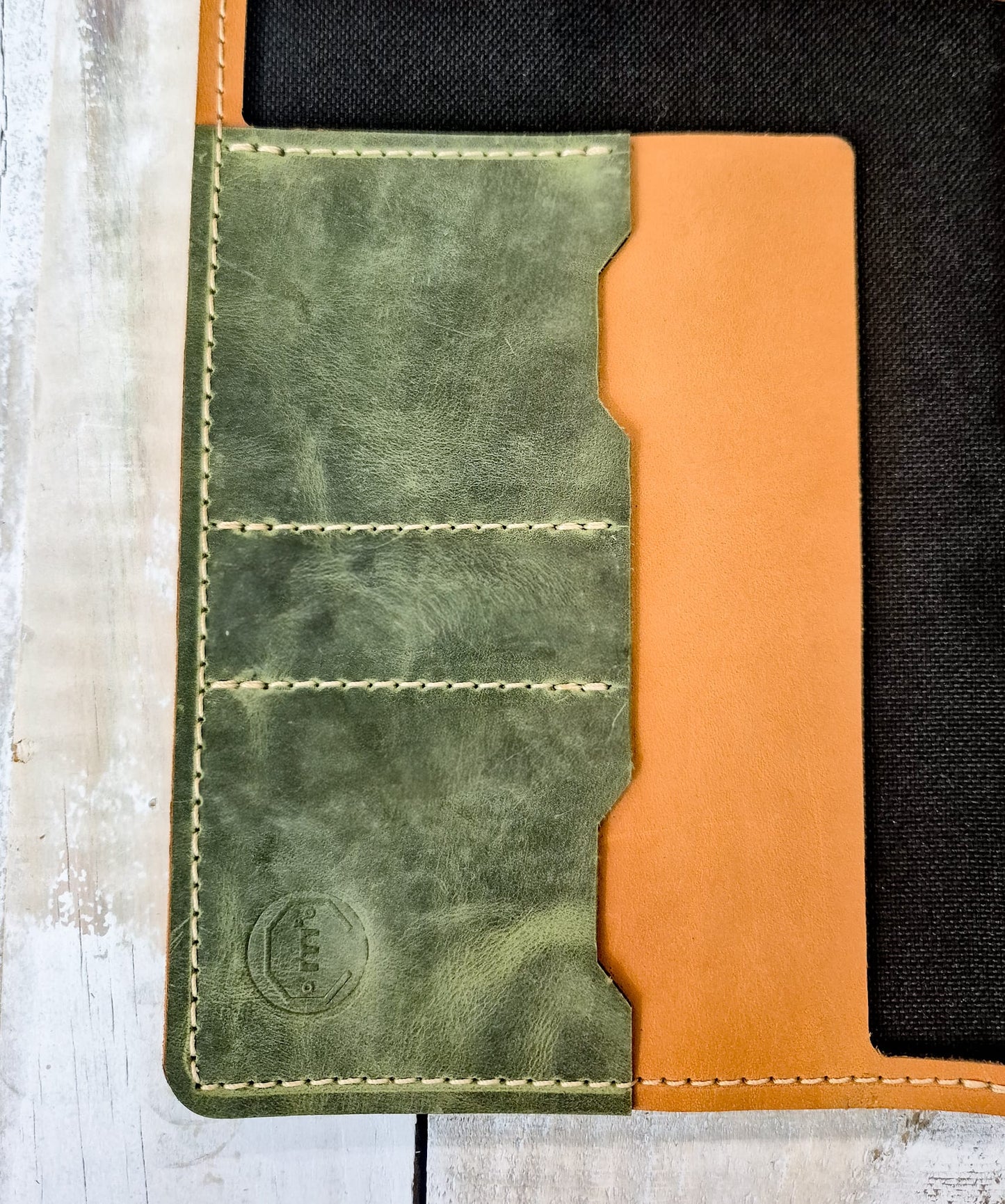 The Holsworthy: Saddle Tan Outer: Moleskine Lrg Notebook Cover