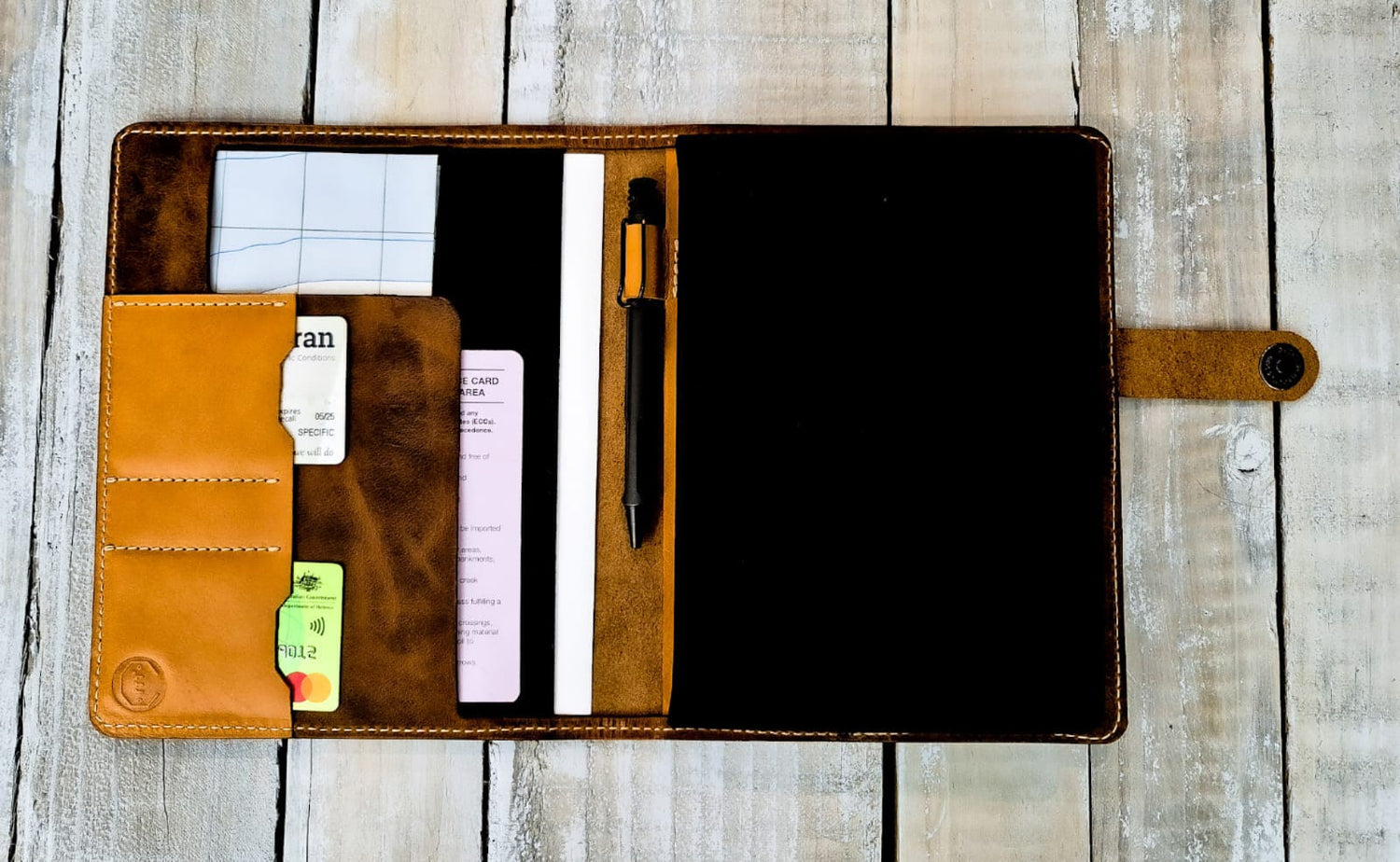 A5 Leather Notebook Cover - Australia -Paratus Leather Co 
