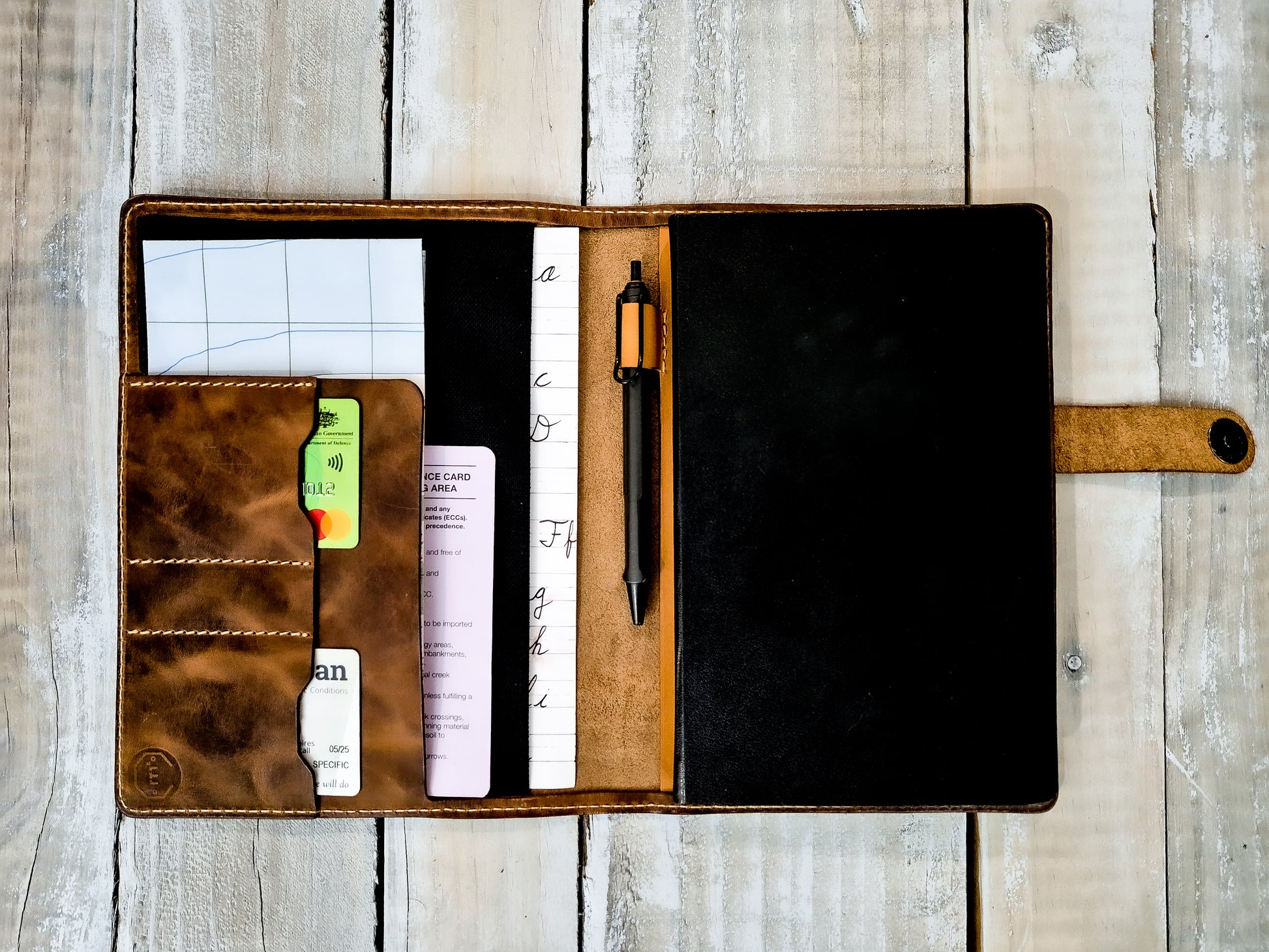 Moleskine Large Leather Notebook Cover - Australia -Paratus Leather Co