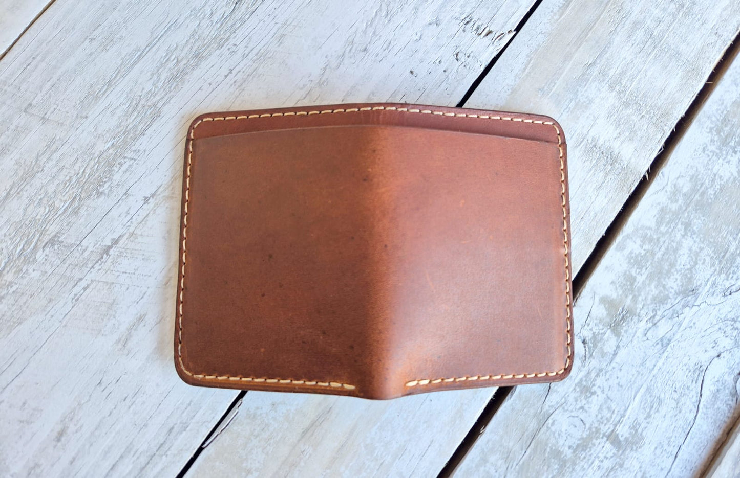 Billfold Wallet: Tan Pull-up