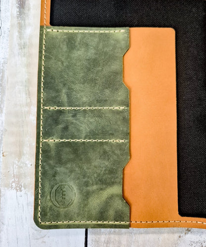 The Holsworthy: Saddle Tan Outer: Moleskine Lrg Notebook Cover