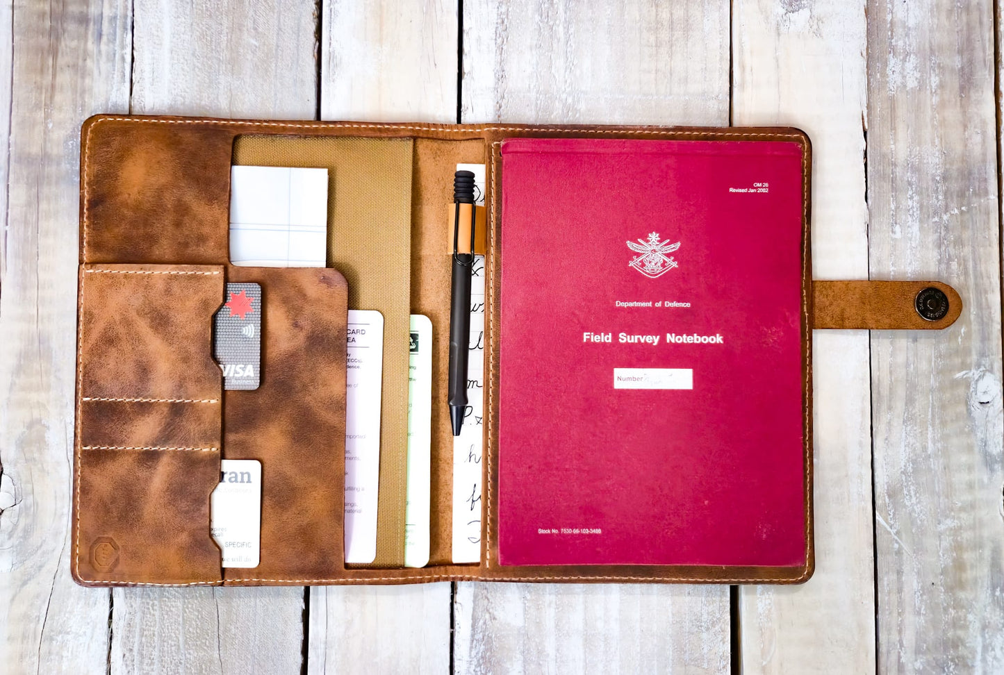 The Victoria: Brown Outer: Red Field Survey Notebook Cover