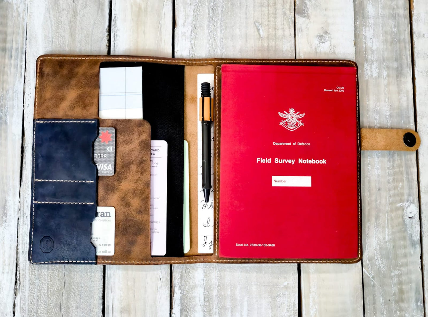 The Victoria: Brown Outer: Red Field Survey Notebook Cover