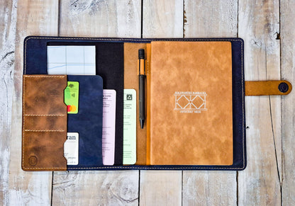 A5 Notebook Cover: The Amberley: Blue Outer