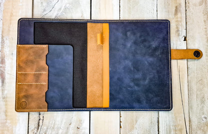 A5 Notebook Cover: The Amberley: Blue Outer