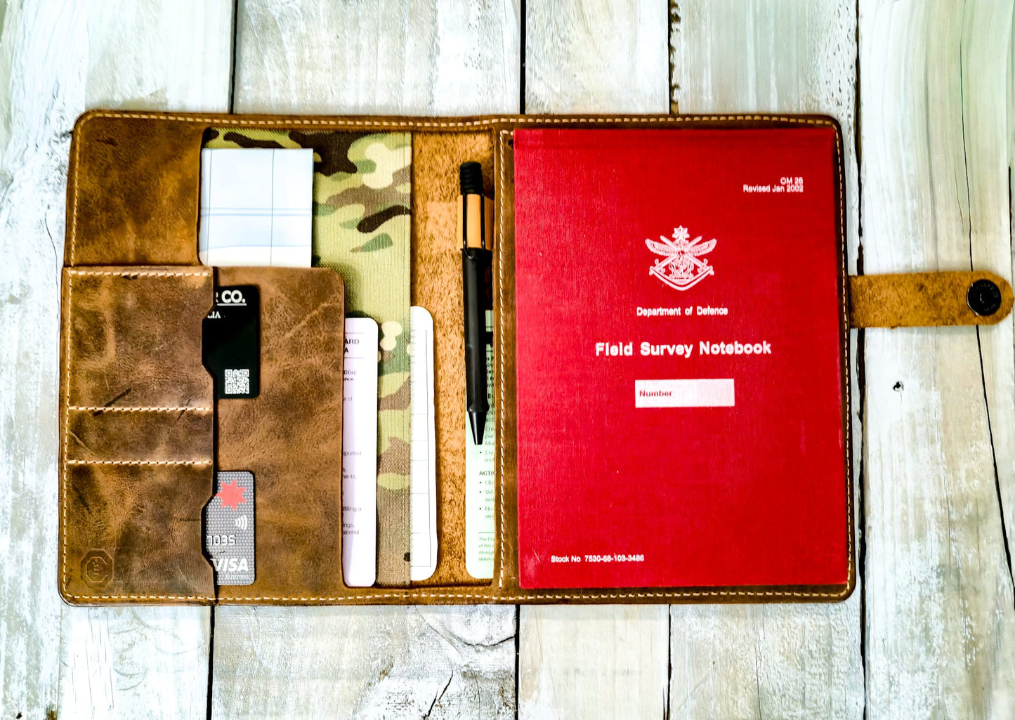 The Victoria: Brown Outer: Red Field Survey Notebook Cover