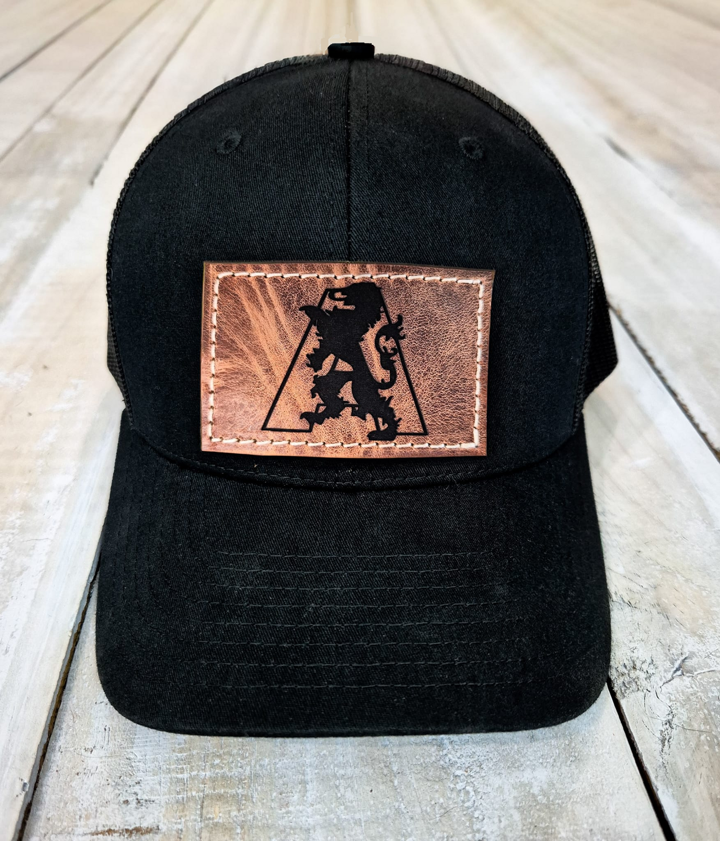 Custom Leather Patch Cap
